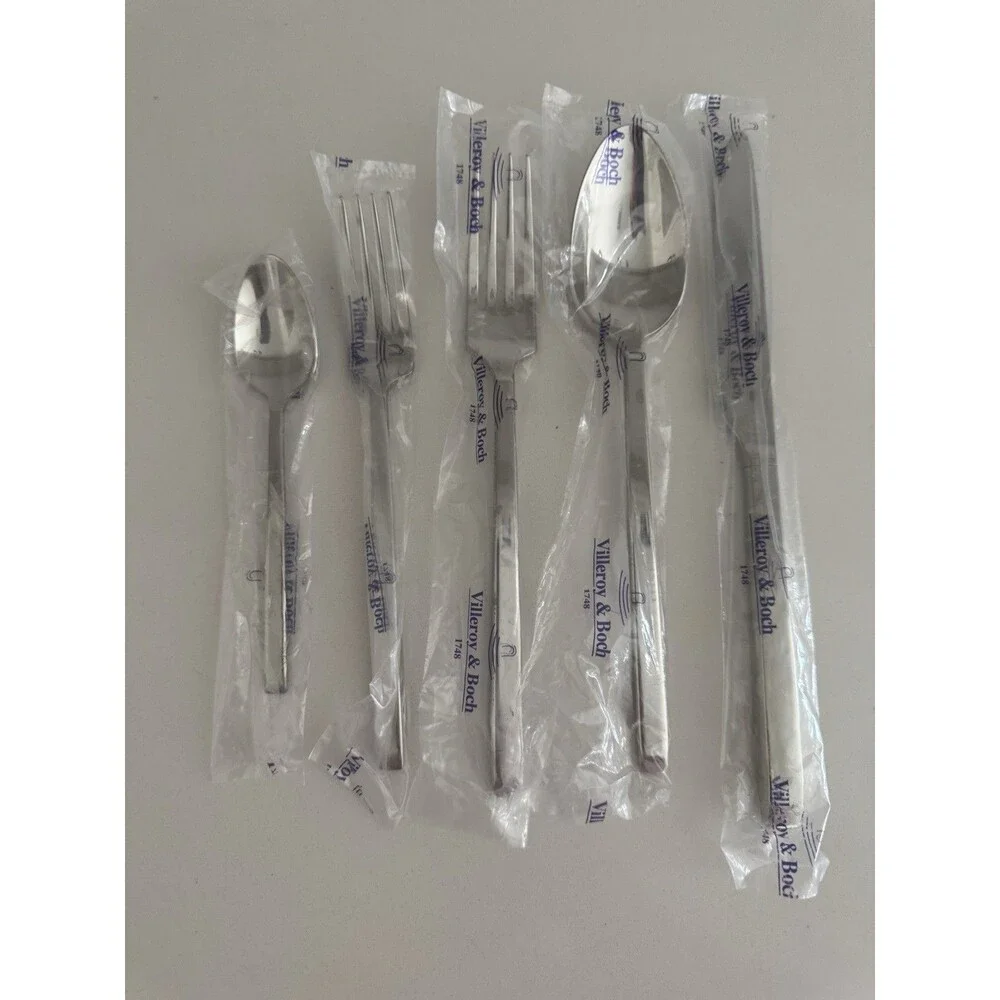 Villeroy & Boch 1748 La Classica 5 Piece Stainless Steel Flatware Set new